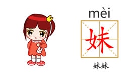 Chinese flashcards for kids - meimei
